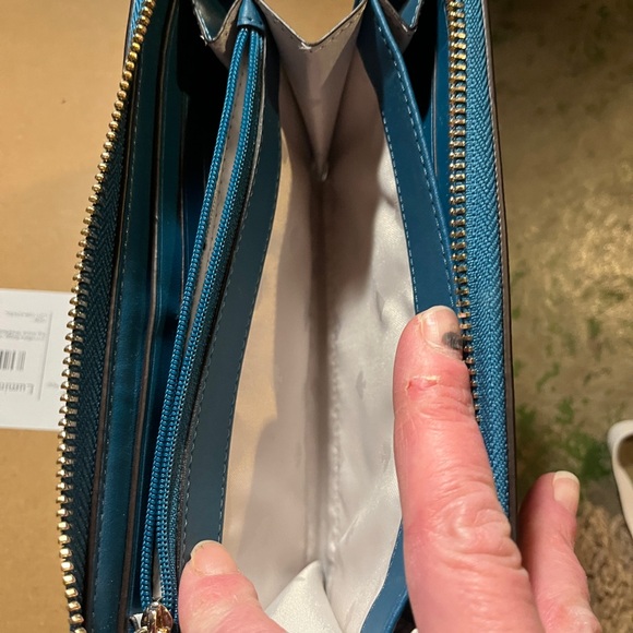 Kate Spade New York Madison Large Continental Wallet in Teal - Picture 8 of 10